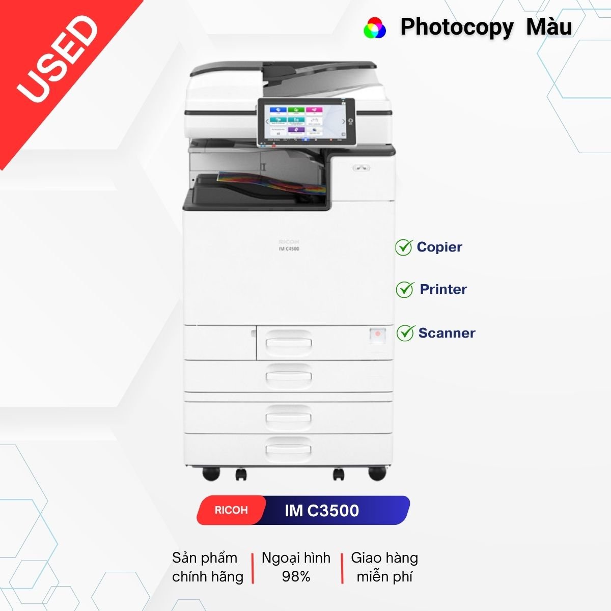 Cho Thuê Máy Photocopy Ricoh IM C3500