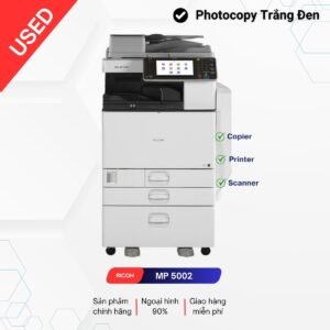 MÁY PHOTOCOPY RICOH MP5002 ĐỜI MỚI NHẤT – DÒNG MÁY CAO CẤP . RICOH AFICIO MP 5002. HIỆN ĐẠI NHẤT, MỚI 90%. In, Photocopy và Scan độ nét cao.