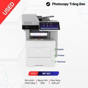 Máy Photocopy Ricoh Aficio MP 501 là máy đã qua sử dụng từ các nước tiên tiến trên giới và vừa hết hạn bảo hành, máy còn mới từ 90% – 95%.